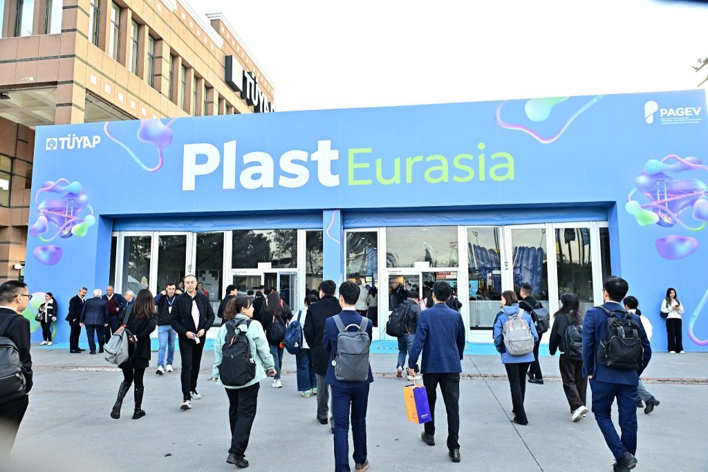 Ahead of its 35th edition, Plast Eurasia looks harder at European buyers Ahead of its 35th edition, Plast Eurasia looks harder at European buyers: the Plast Eurasia entrance at Tüyap Fair and Congress Center, Istanbul